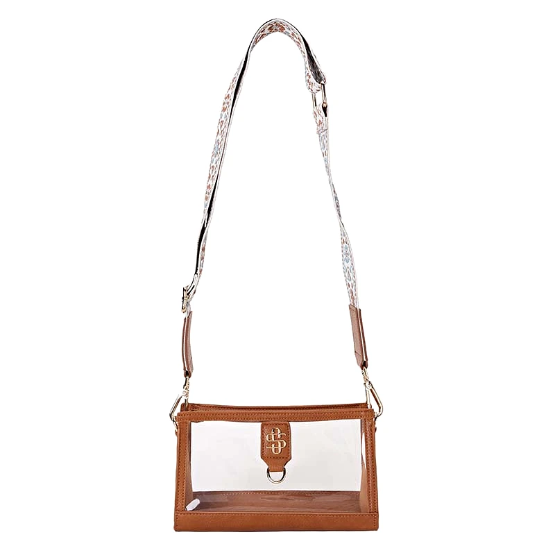 Leather Clear Crossbody Bag