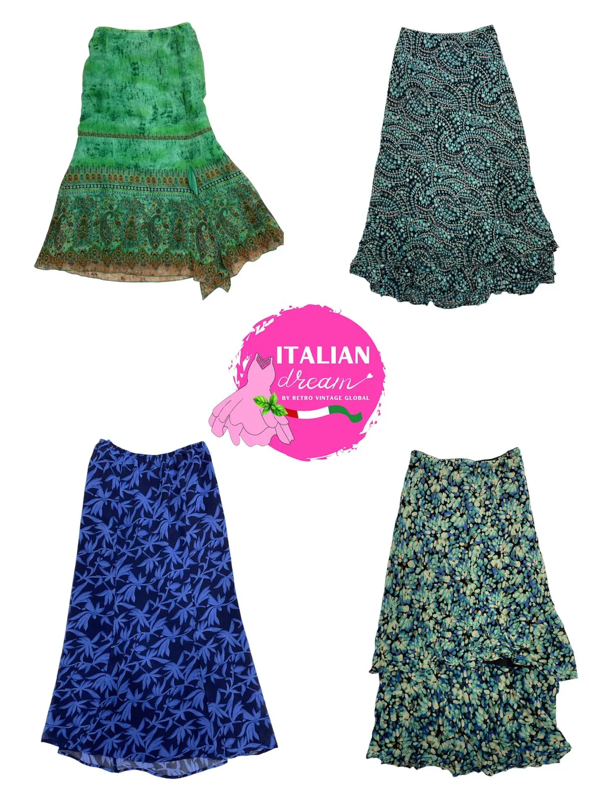 Maximalistic cool Toned Skirts