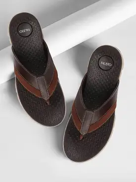 Men Brown Casual Flexible Phylon Sole Slippers