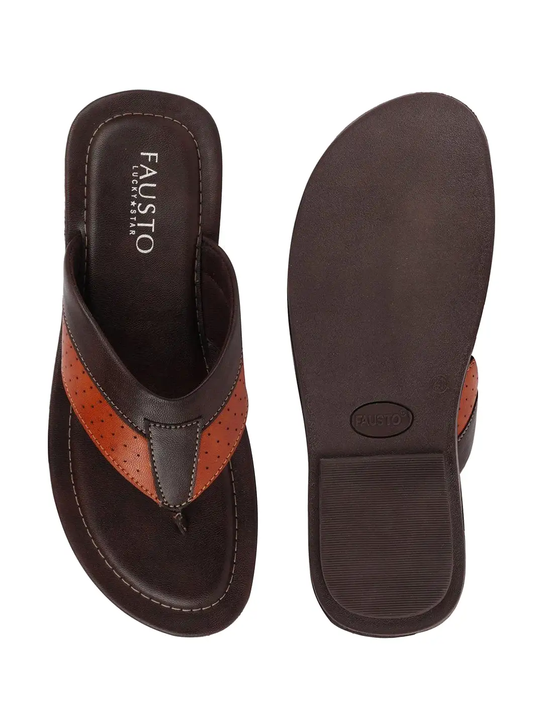 Men Brown Indoor & Outdoor Slippers