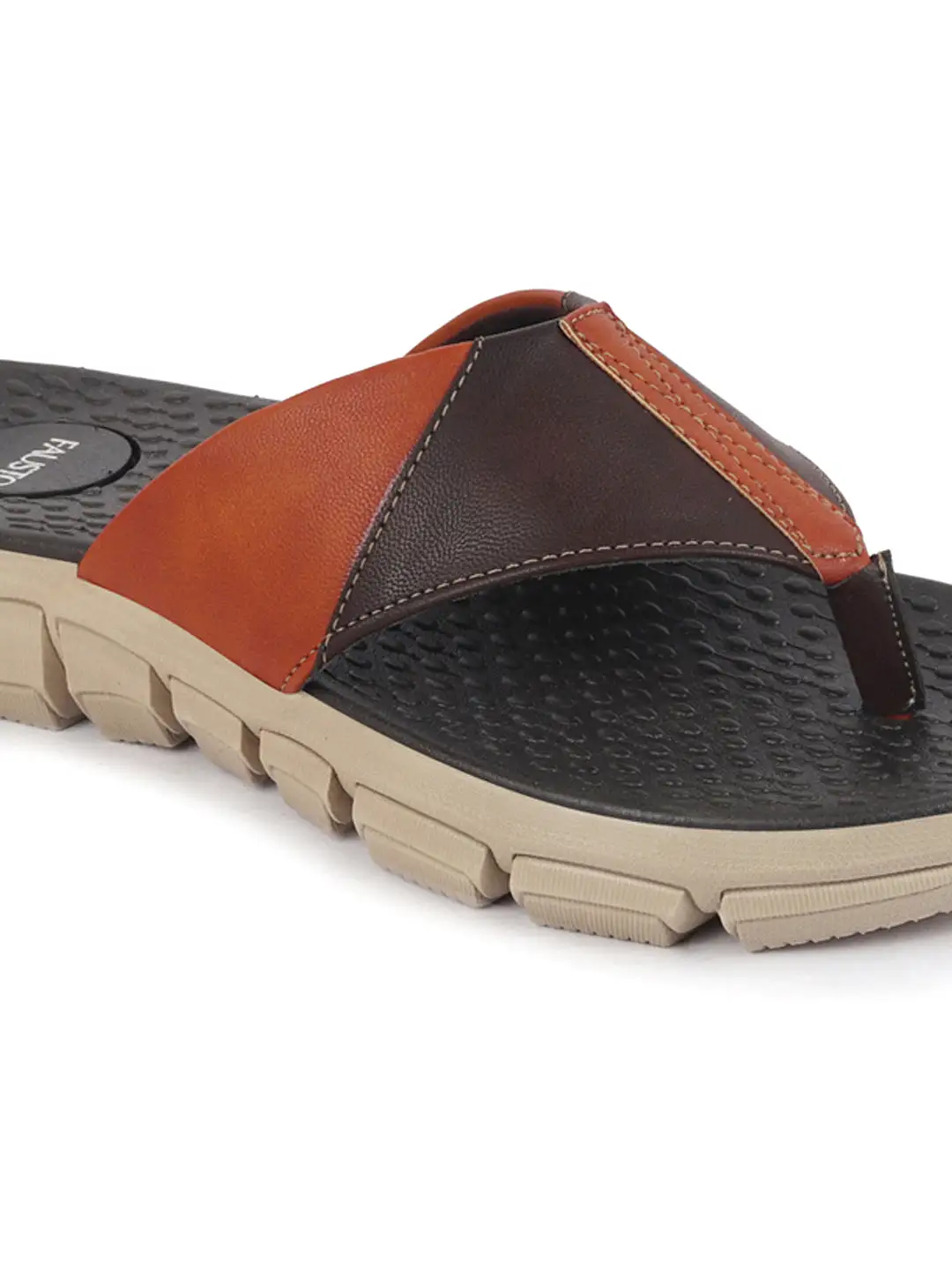 Men Brown Slip On Casual Flexible Phylon Sole Slippers