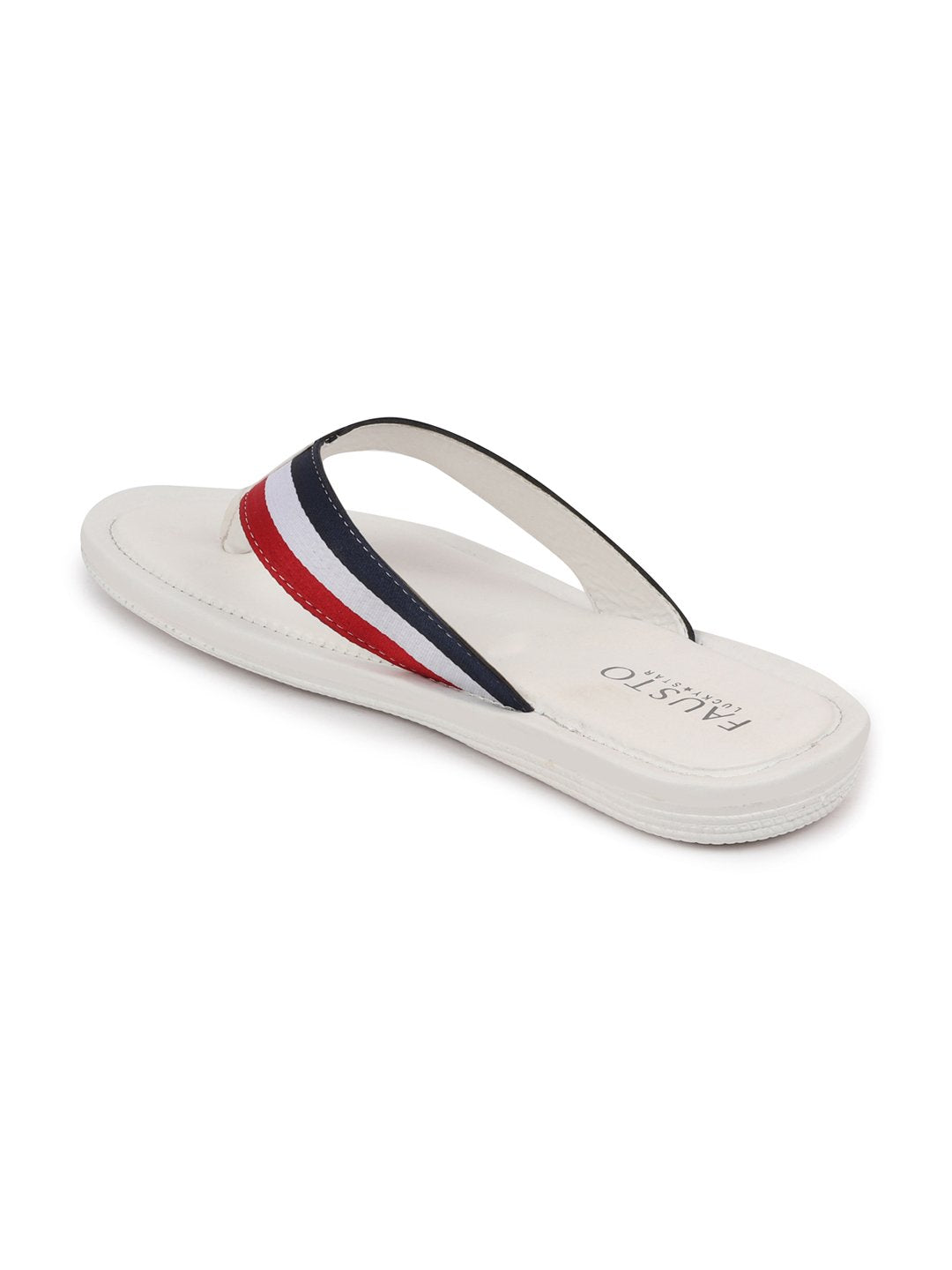 Men Multi Beach Stripe Slippers & Flip Flops