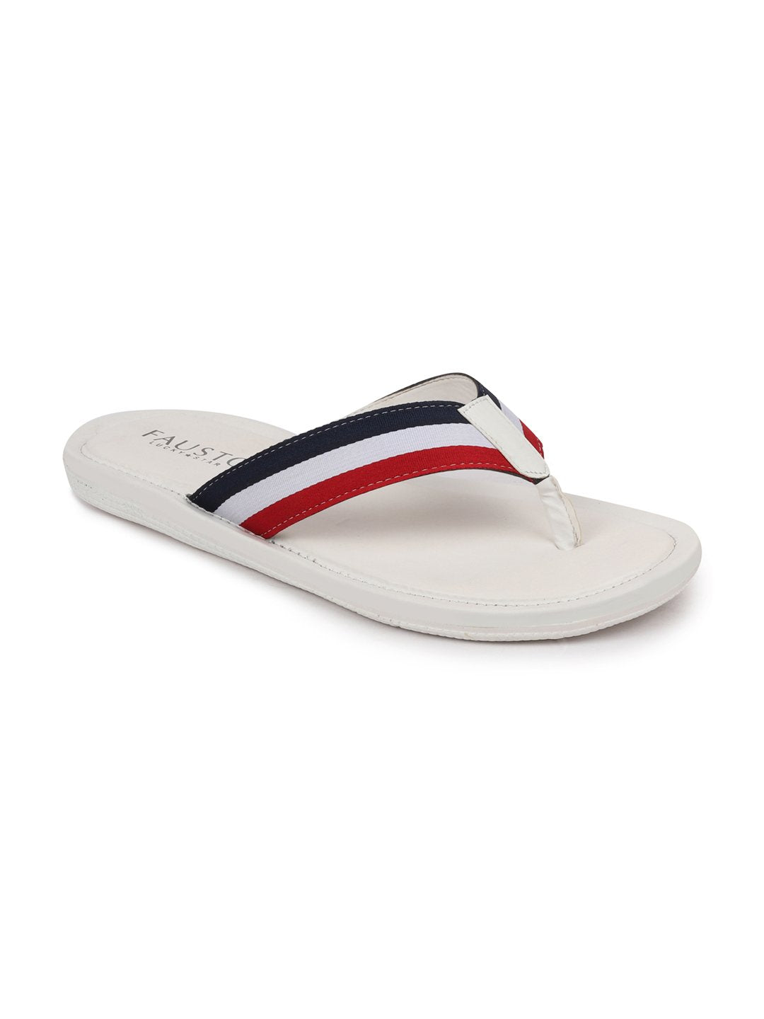 Men Multi Beach Stripe Slippers & Flip Flops