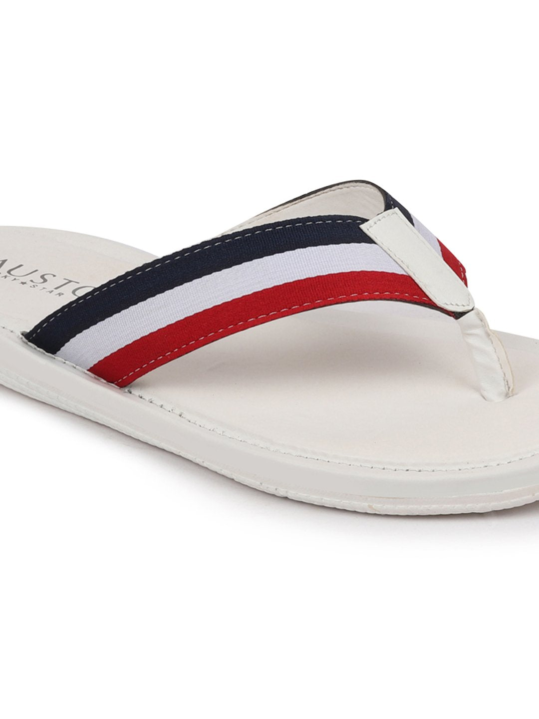 Men Multi Beach Stripe Slippers & Flip Flops