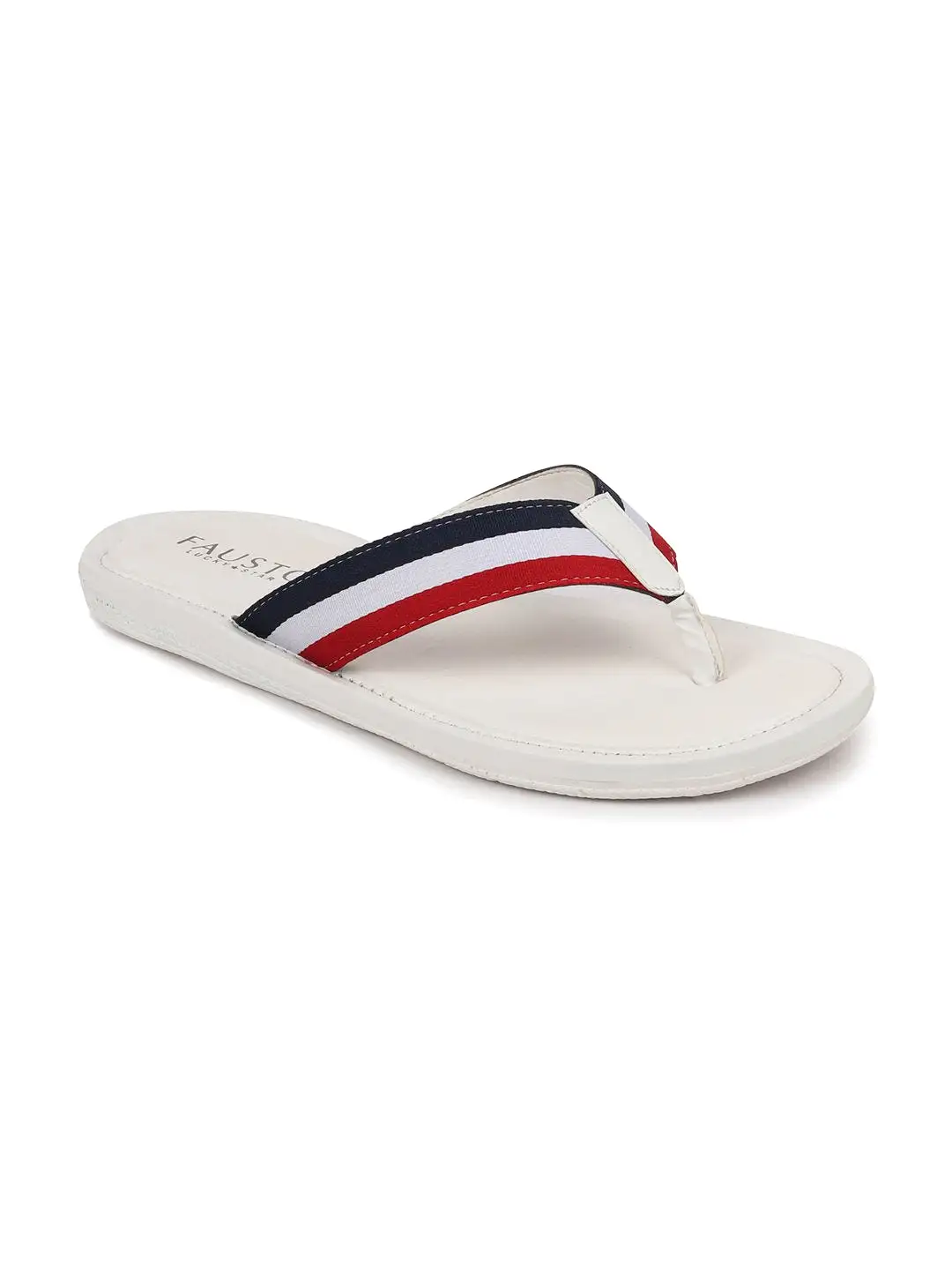 Men Multi Beach Stripe Slippers & Flip Flops