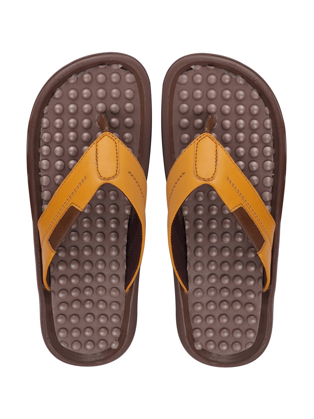 Men Tan Casual Slip-On Slippers