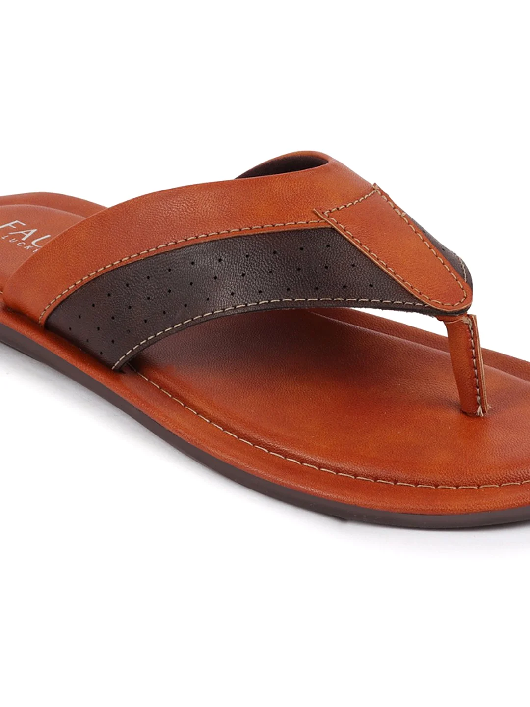 Men Tan Indoor & Outdoor Slippers