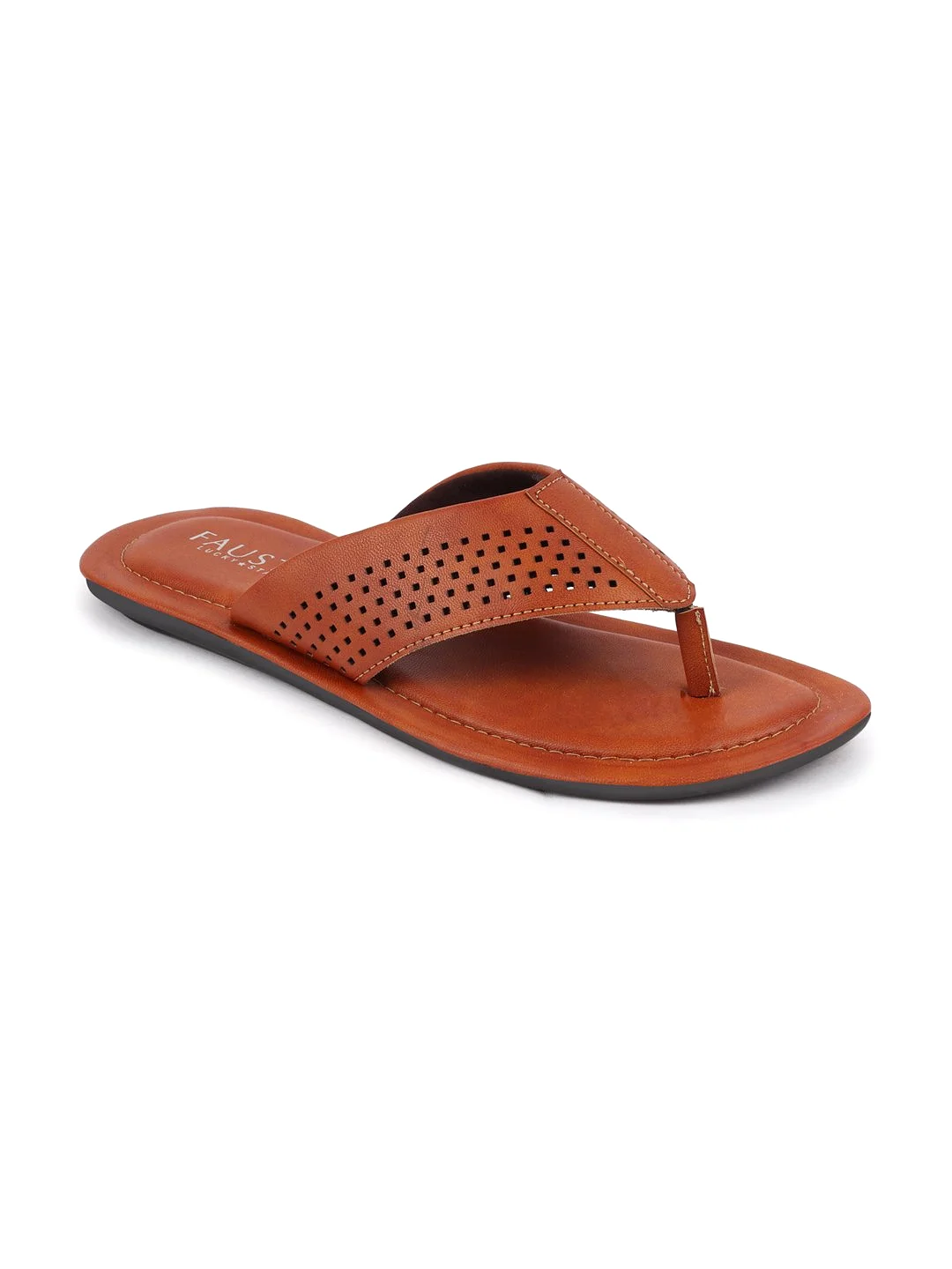 Men Tan Indoor & Outdoor Slippers