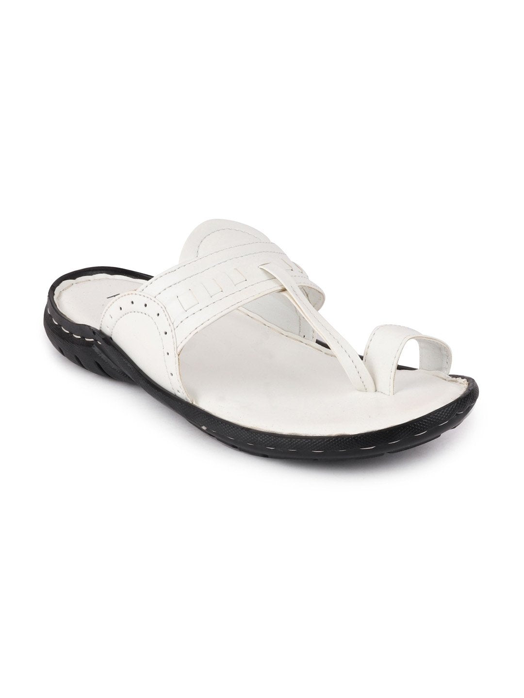 Men White Formal Slip-On Slippers