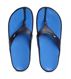 Men's Dual Colour Flip Flops -  Blue Flame & True Navy