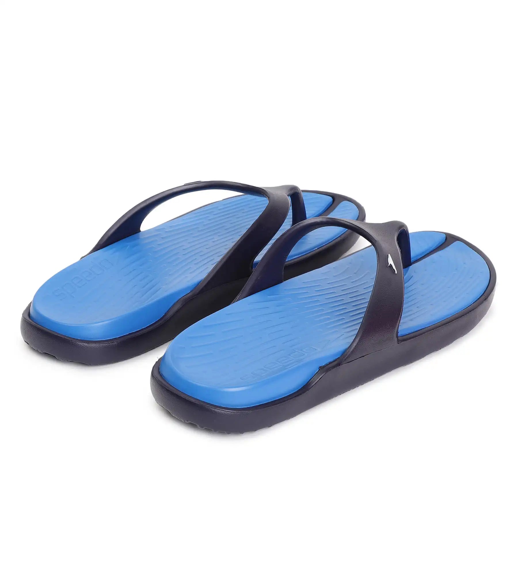 Men's Dual Colour Flip Flops -  Blue Flame & True Navy