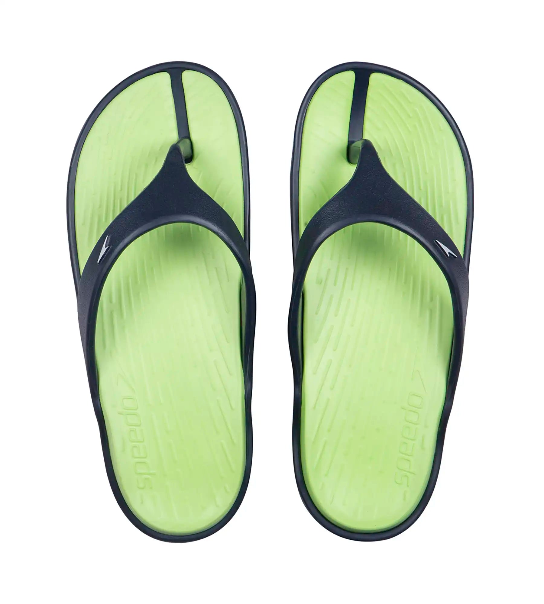 Men's Dual Colour Flip Flops -  Bright Zest & Navy