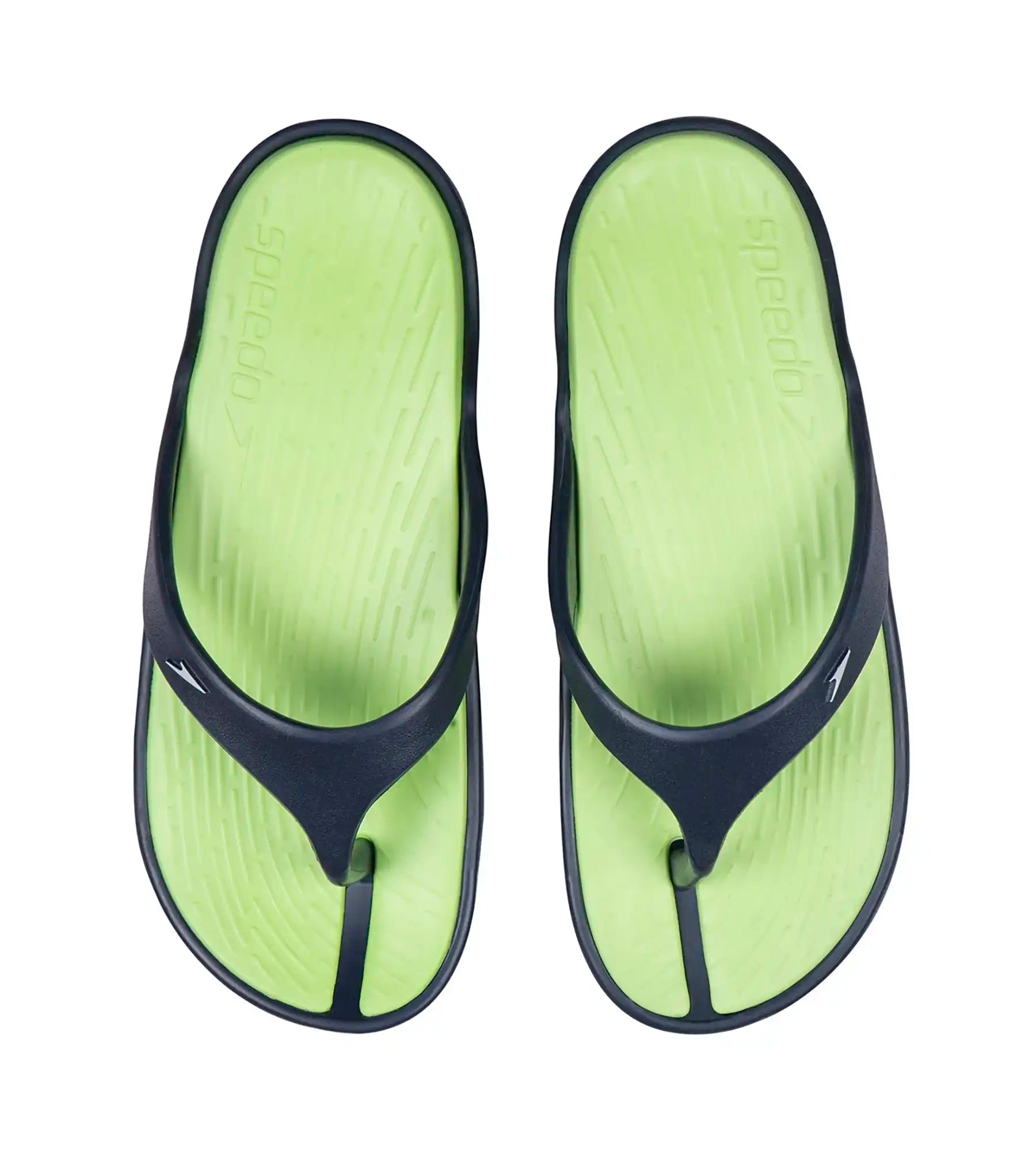 Men's Dual Colour Flip Flops -  Bright Zest & Navy