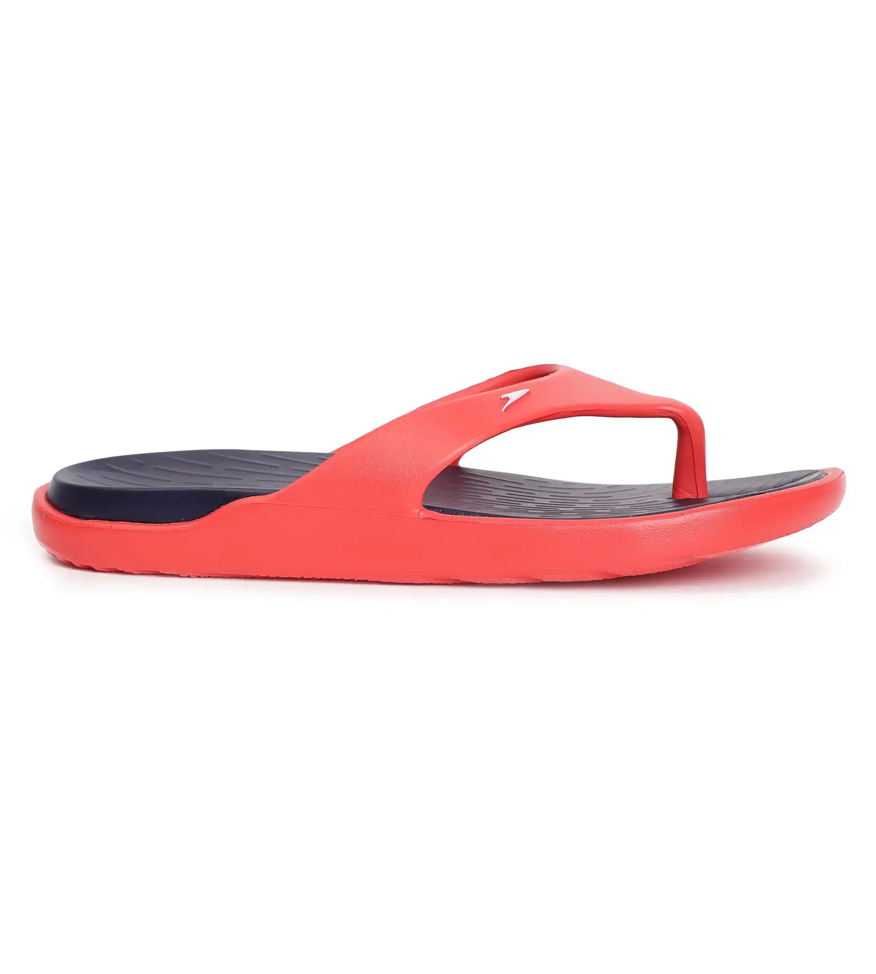 Men's Dual Colour Flip Flops -  True Navy & Fed Red