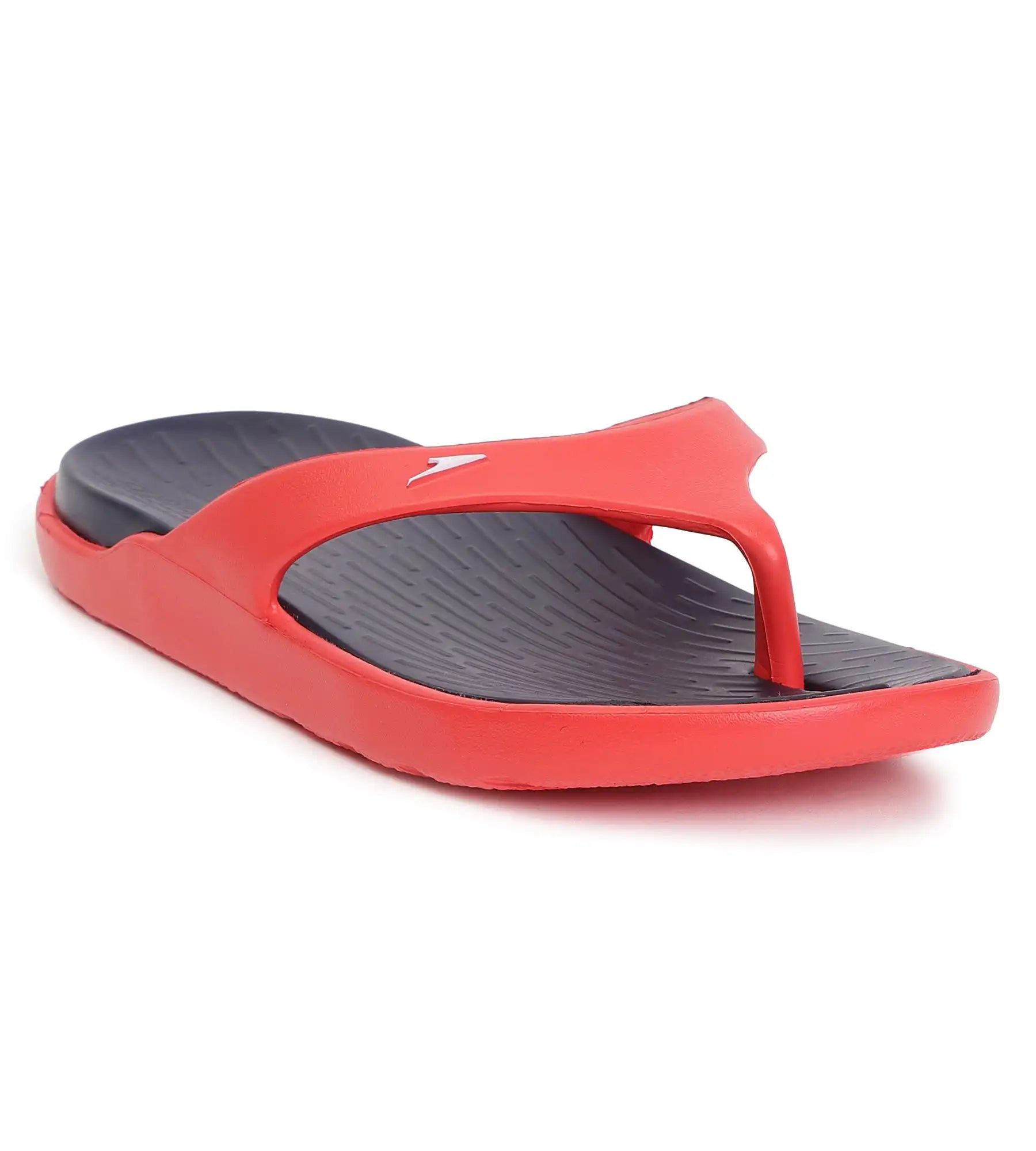 Men's Dual Colour Flip Flops -  True Navy & Fed Red