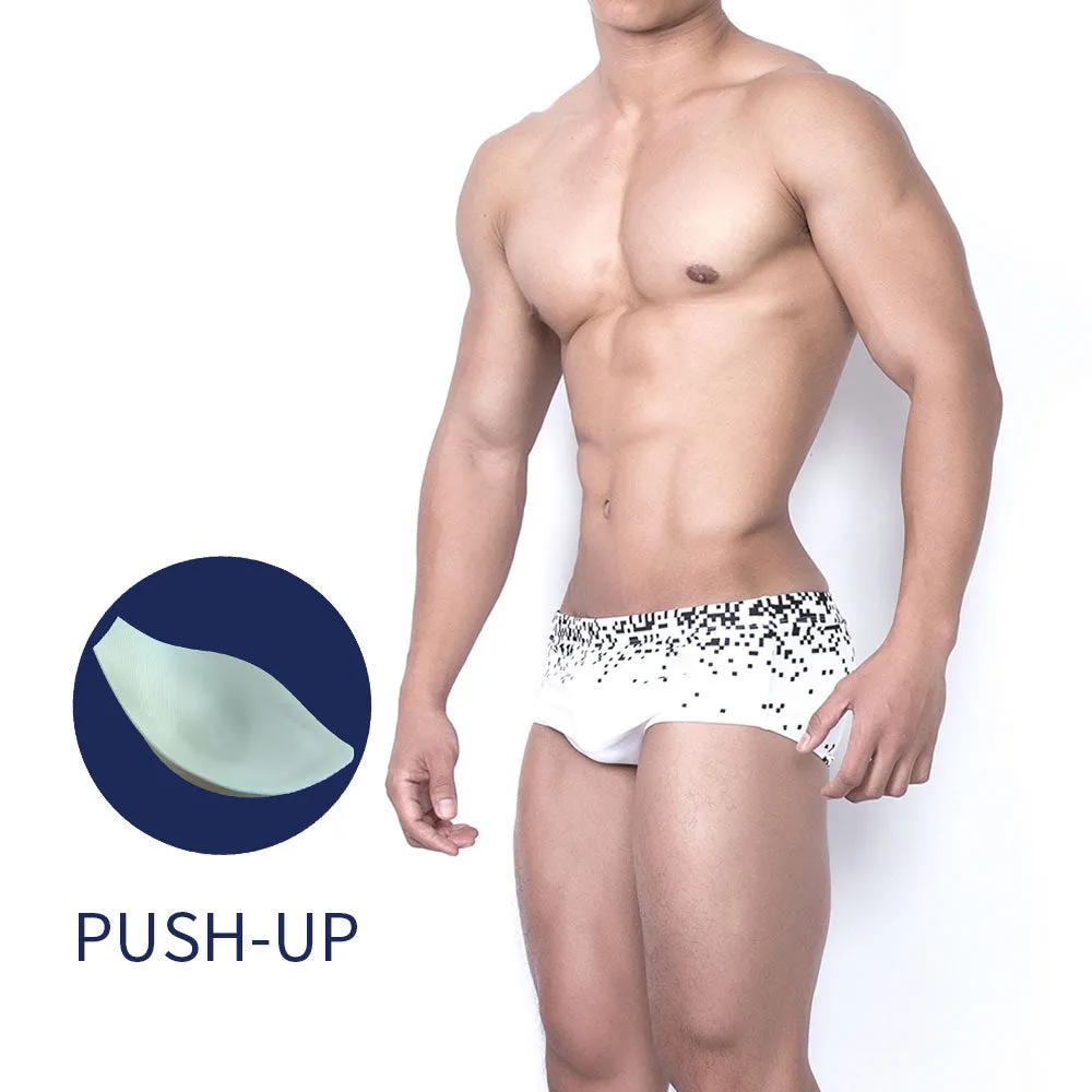 Men's Polyester Sexy Swimming Surf Board Push-up Swimwear Briefs