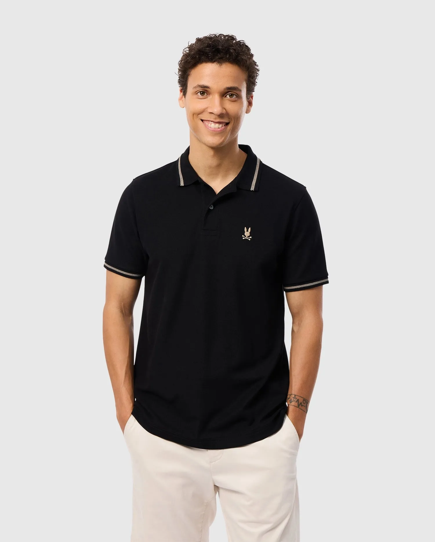 MENS RIVIERA PIQUE POLO SHIRT - B6K640C200