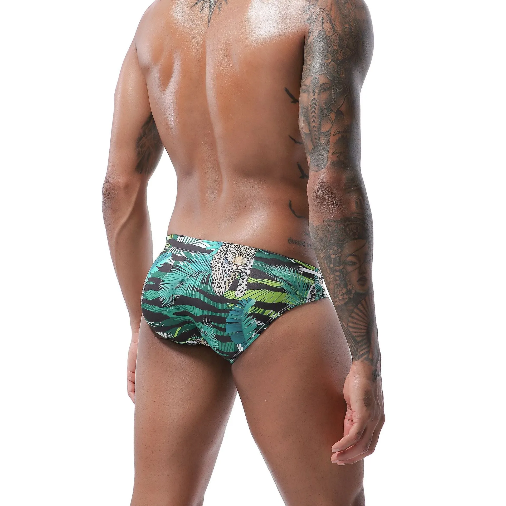 Men's Summer Fashion Swim Briefs for Bathing Surfing Swimwear