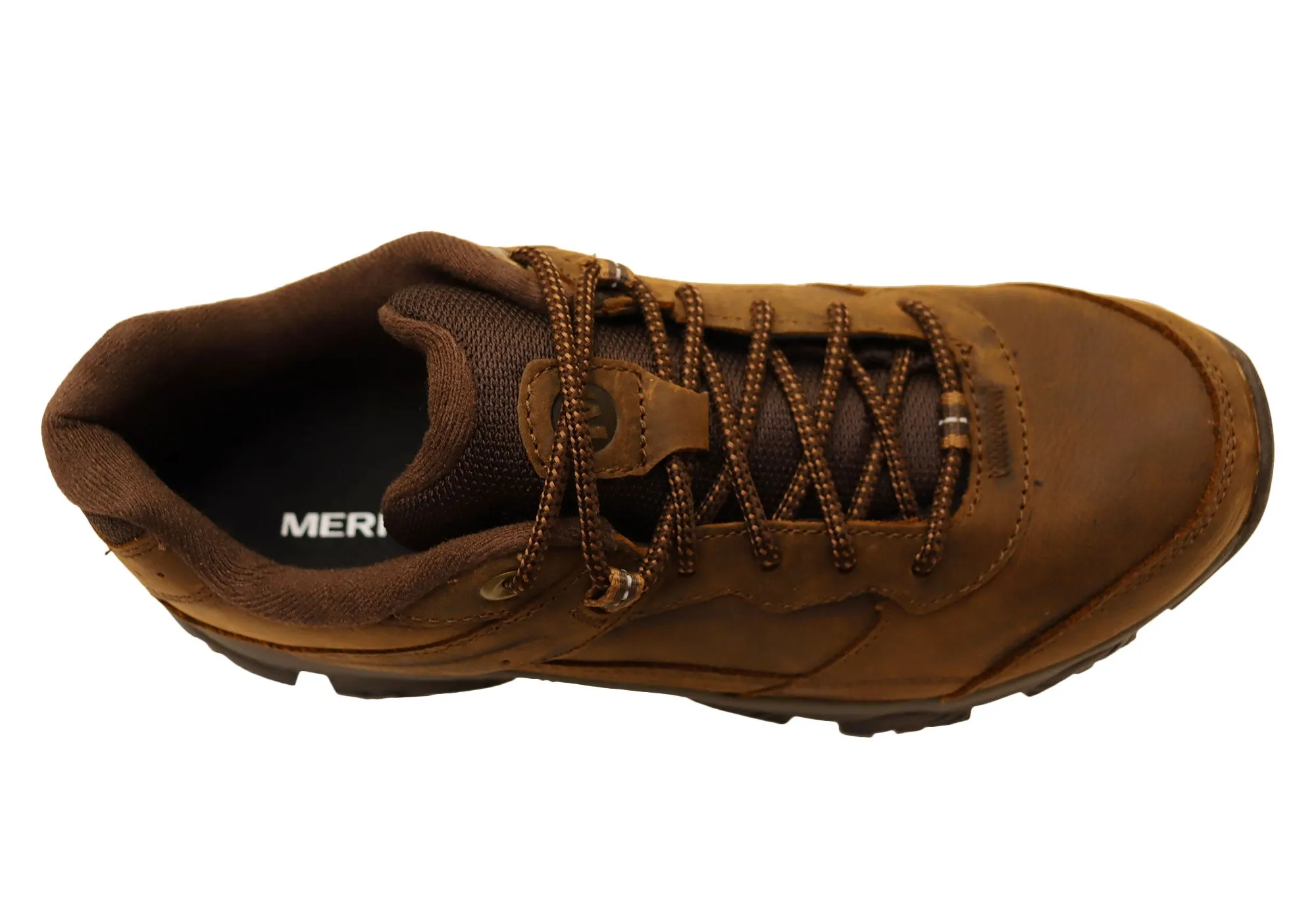 Merrell Mens Moab Adventure 3 Wide Width Leather Hiking Shoes