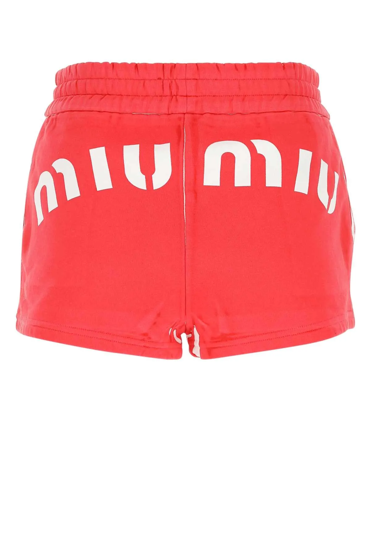 Miu Miu Red Cotton Shorts