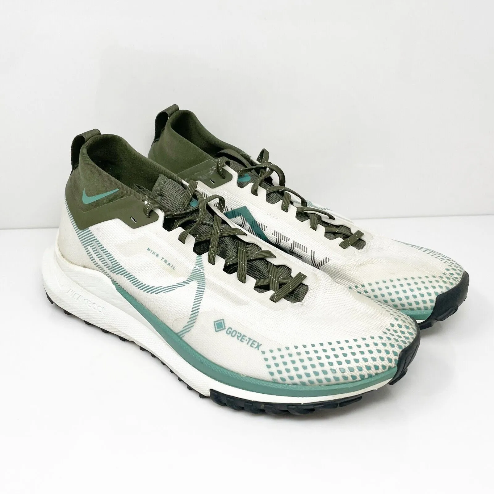 Nike Mens React Pegasus Trail 4 GTX FB2193-001 Gray Hiking Shoes Sneakers 11.5