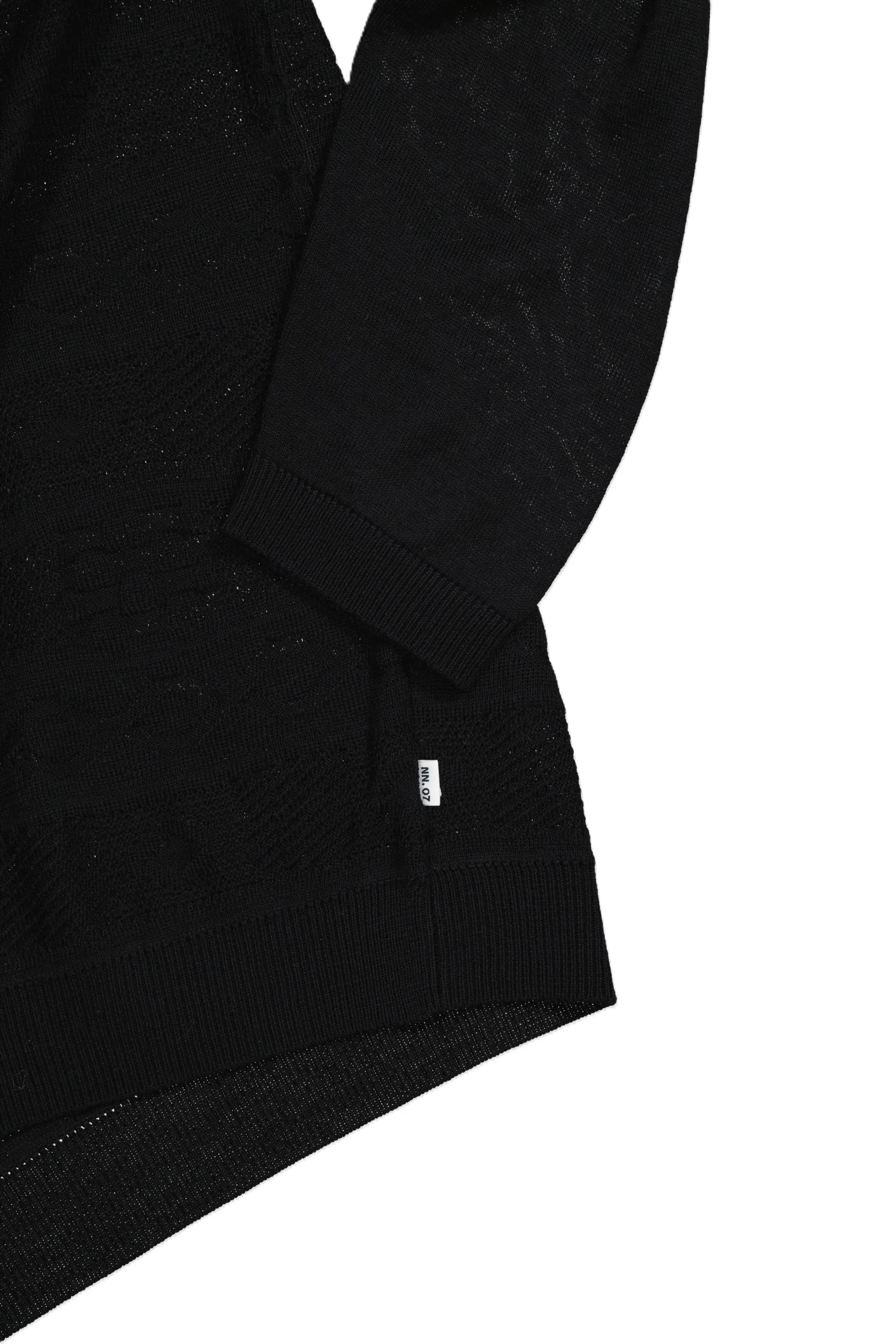 NN07 Thor LS Button Polo Black