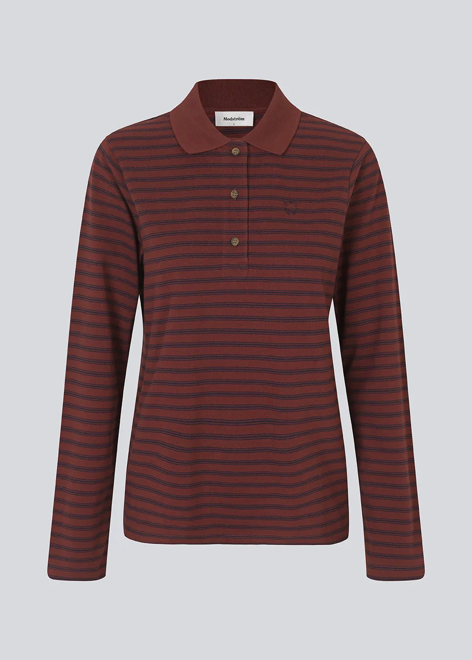 Nobumd LS polo - Andorra Navy stripe