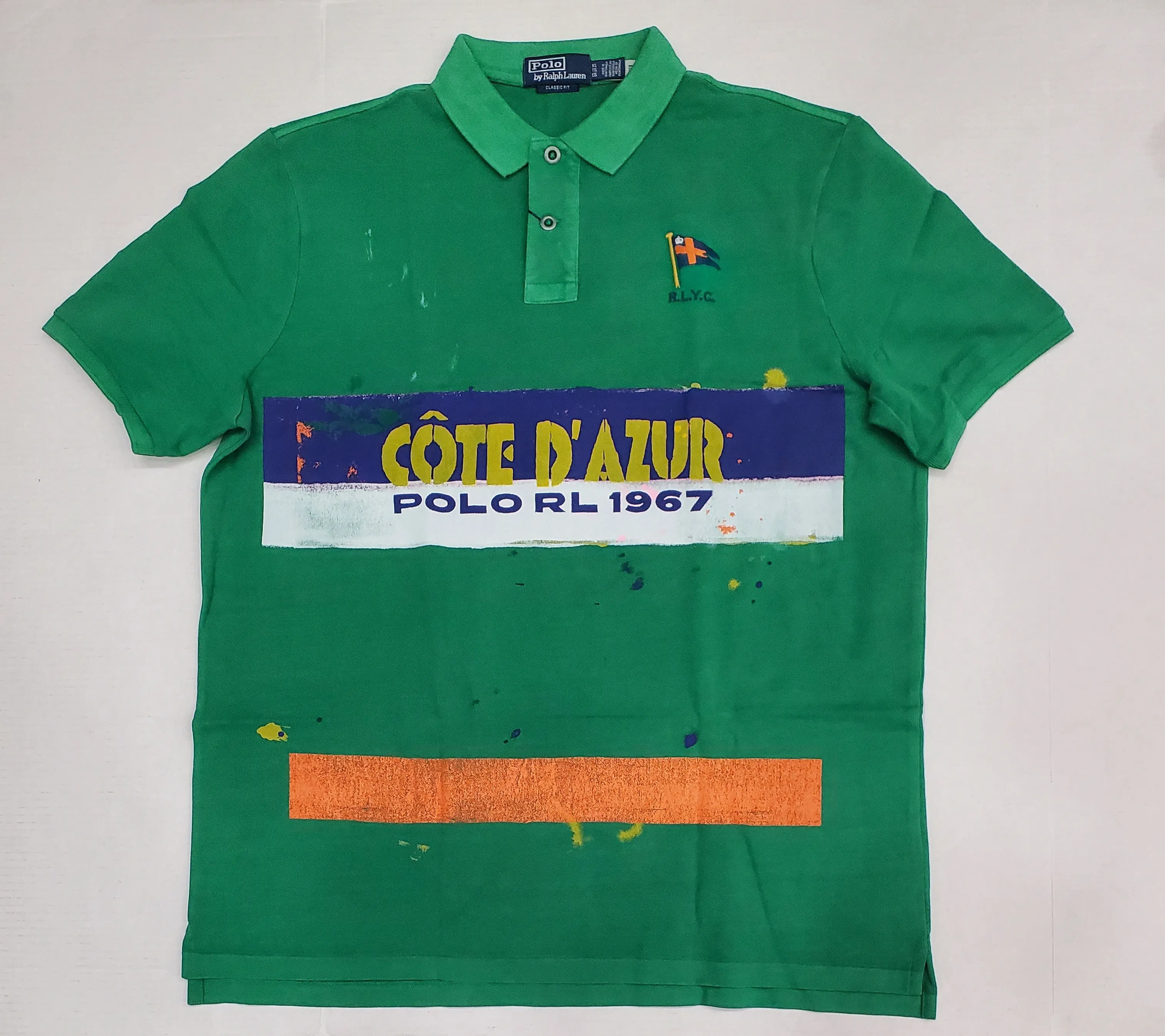 Nwt Polo Ralph Lauren Cote Azur Painted Classic Fit Polo