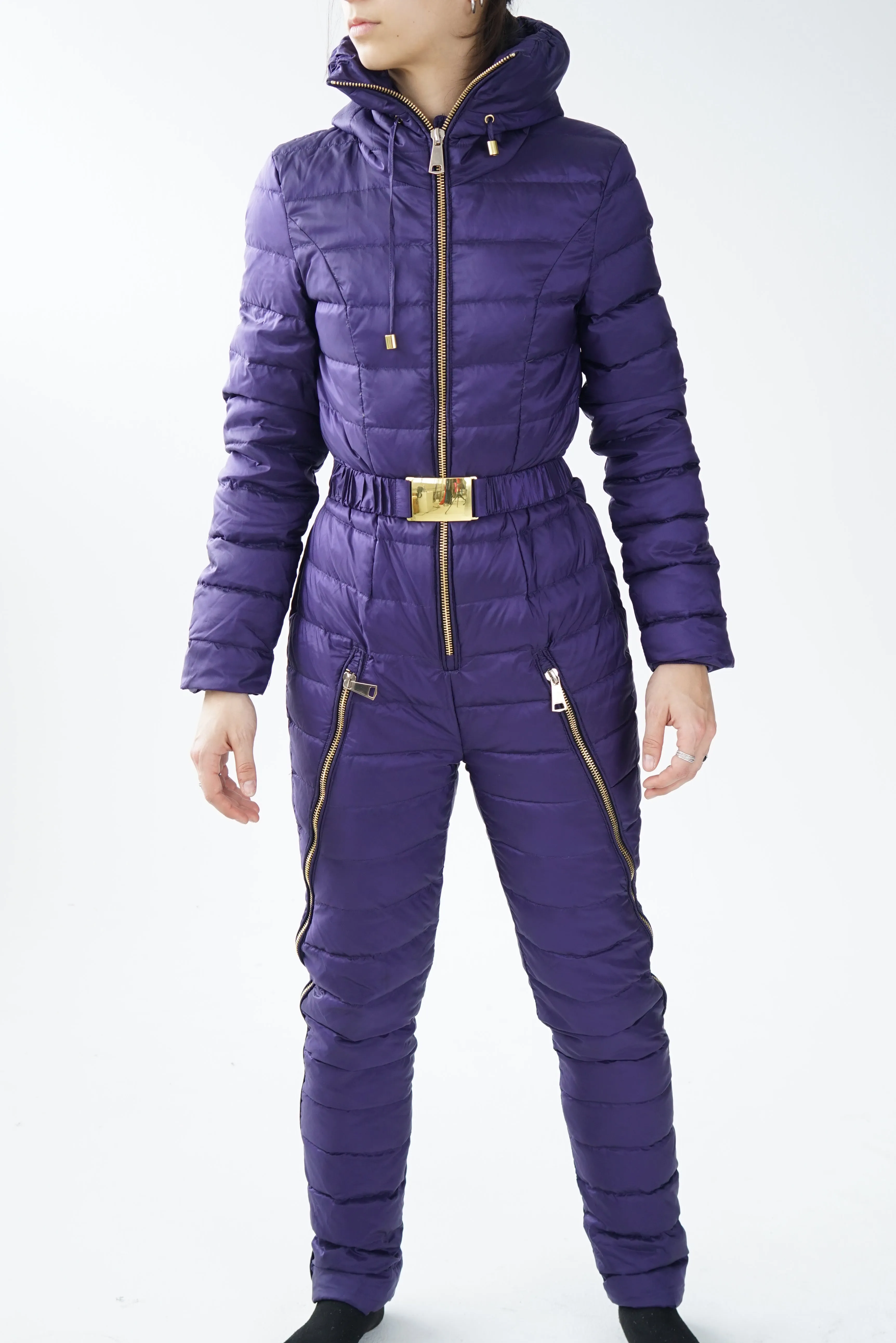 One piece Saenshing ski suit, snow suit en duvet pour femme taille 8-10