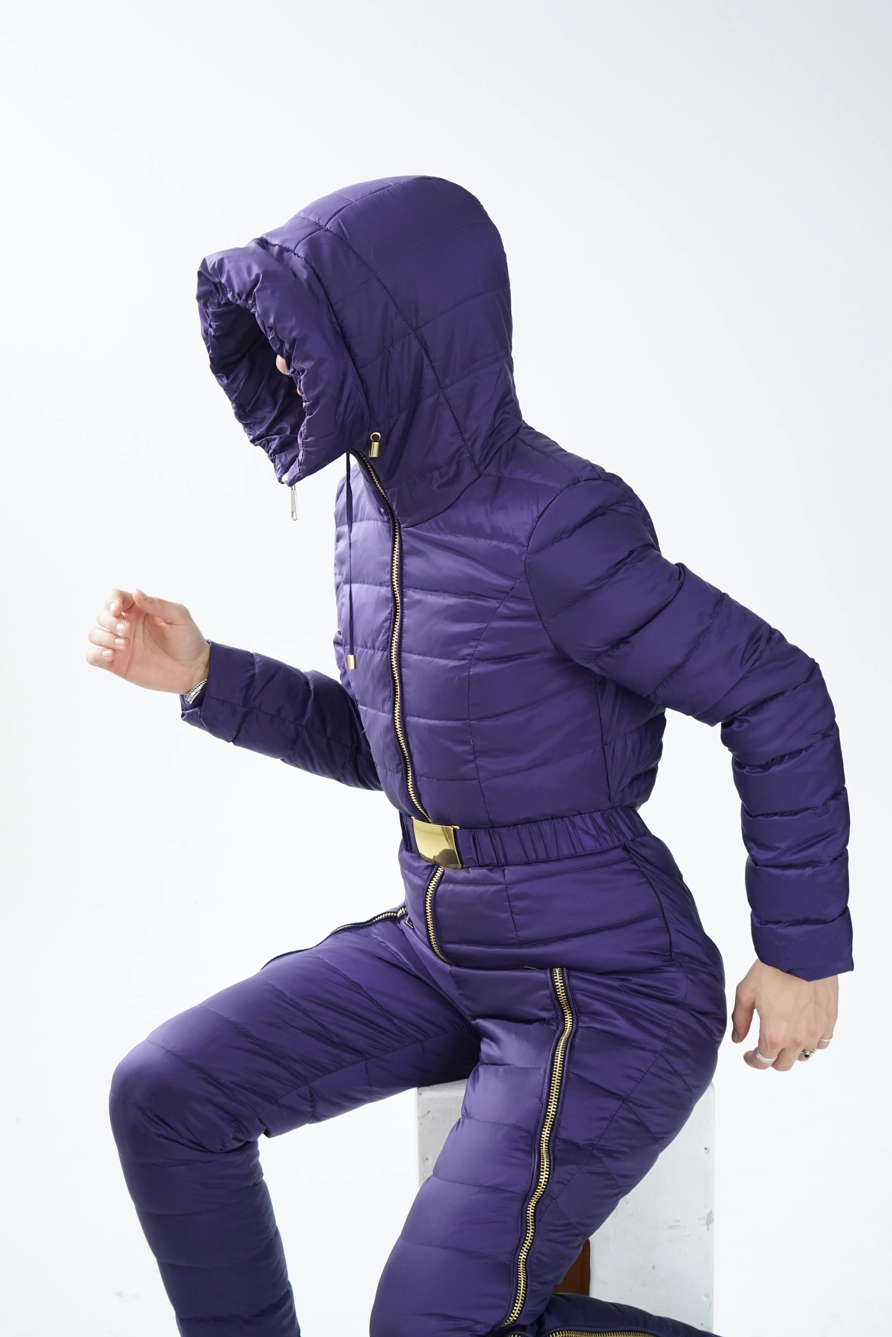 One piece Saenshing ski suit, snow suit en duvet pour femme taille 8-10