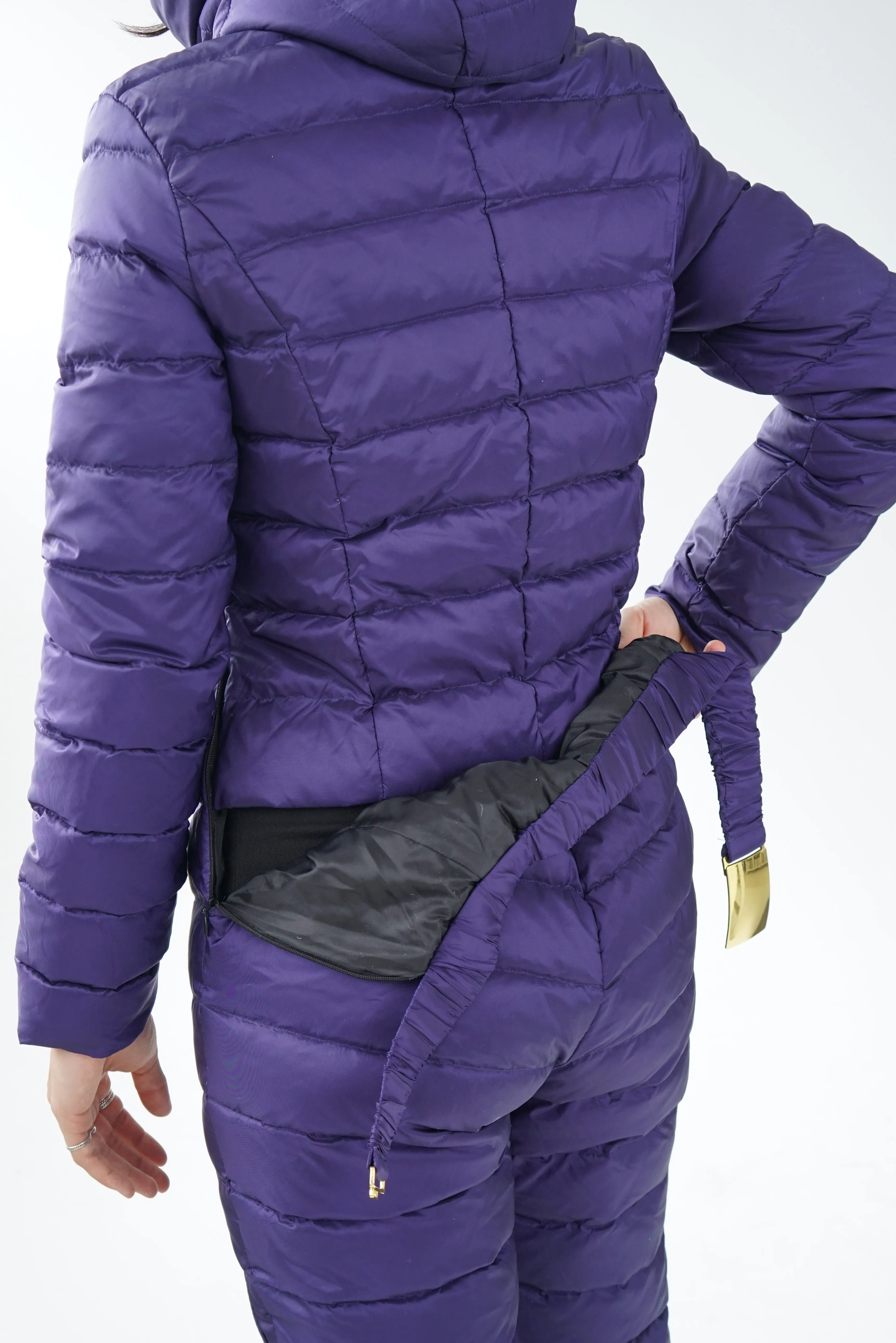 One piece Saenshing ski suit, snow suit en duvet pour femme taille 8-10