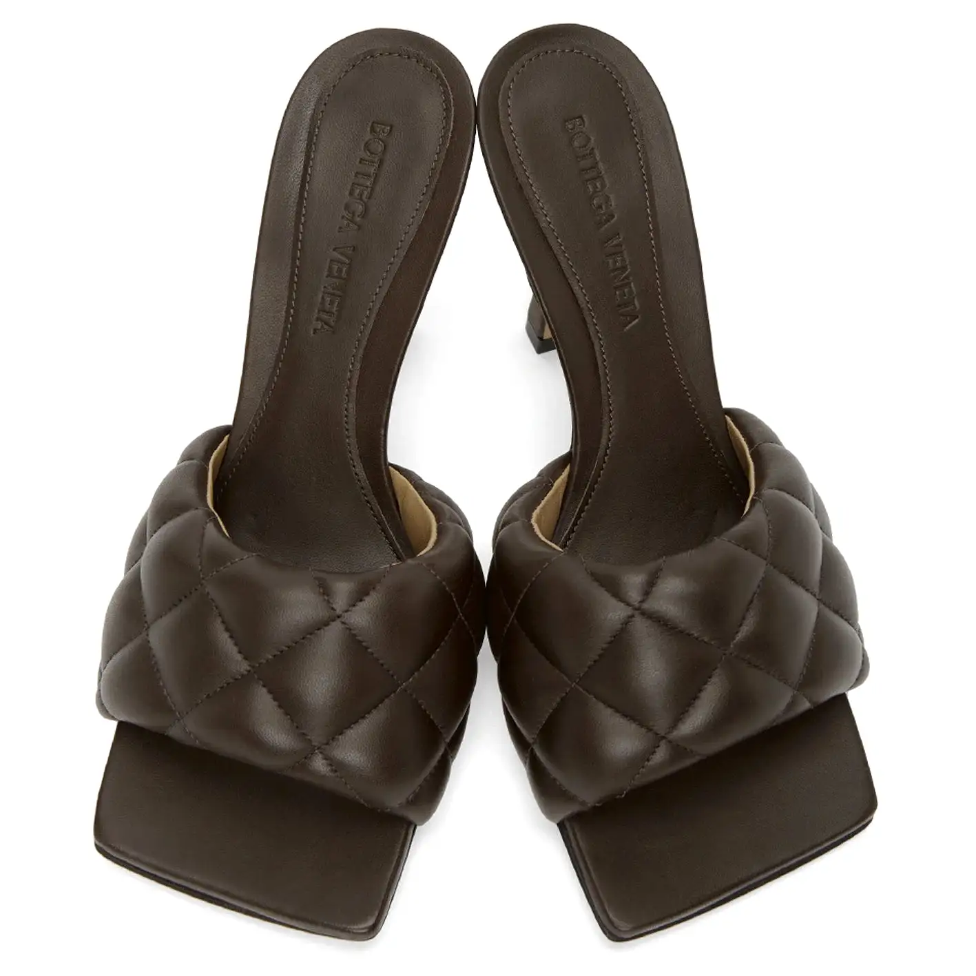 Padded Mule 90, Chocolate