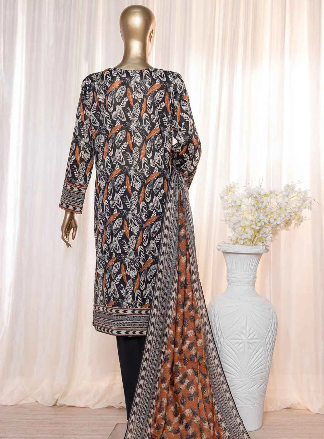 Platinum By HZ Textile Digital Printed Lawn 3 Piece Unstitched Suit HZ24P PPC-113