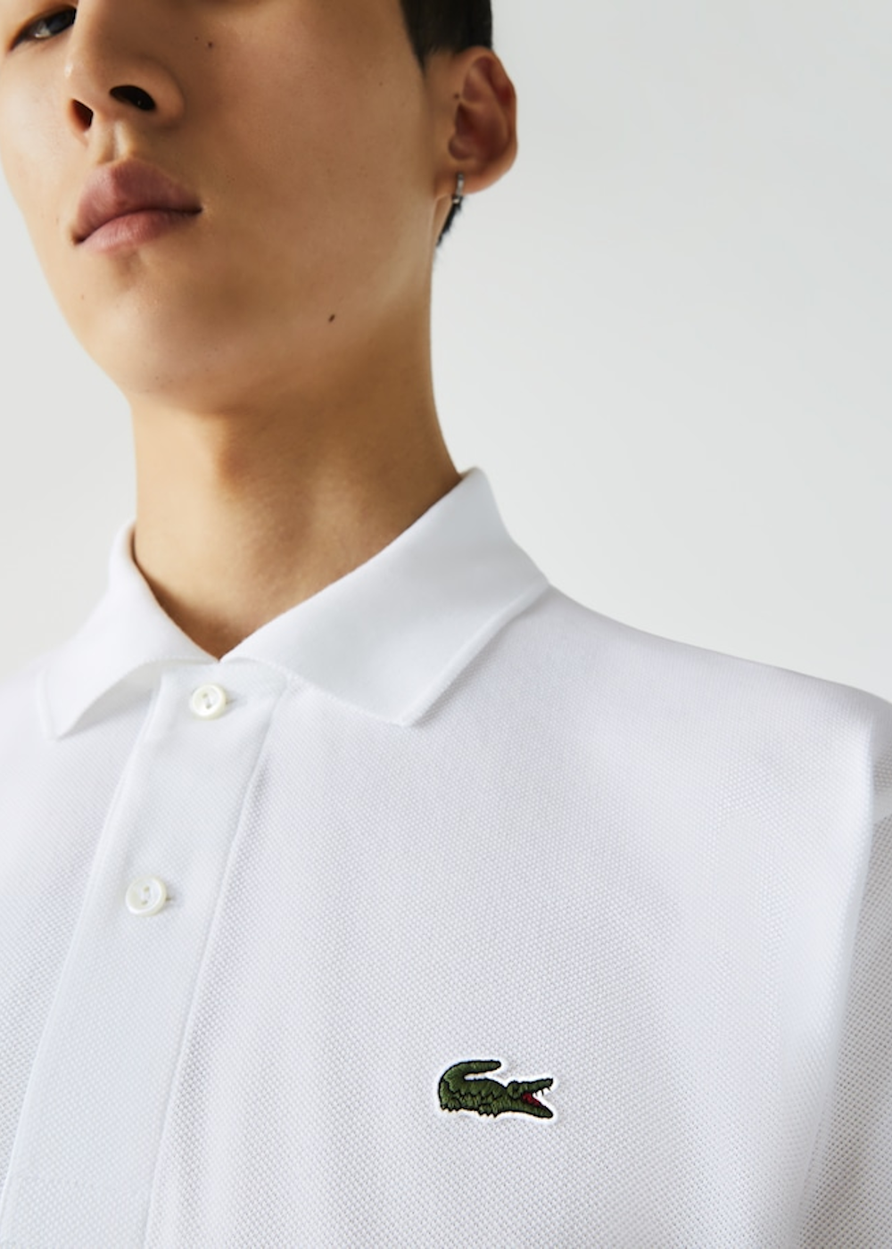 Polo Lacoste L12.12 blanc