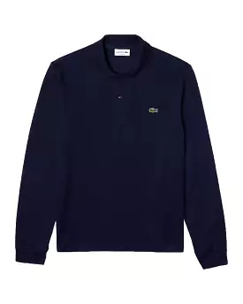 Polo Manica Lunga Uomo Lacoste Blu Scuro