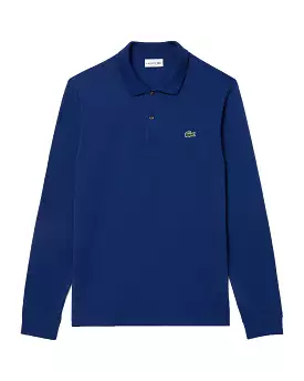 Polo Manica Lunga Uomo Lacoste Blu