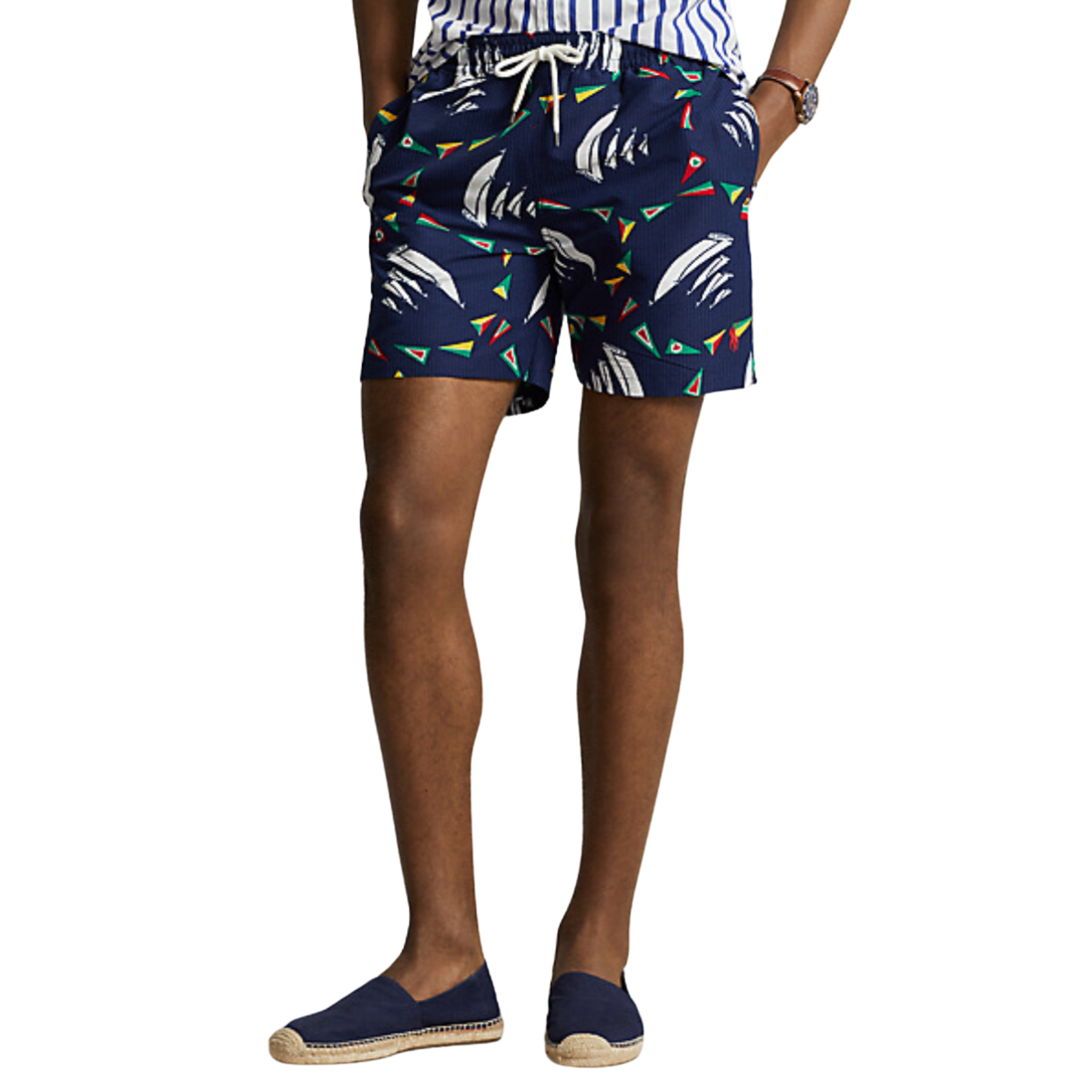 Polo Ralph Lauren 5.75-Inch Traveler Classic Swim Trunk (Windward Sail Navy)