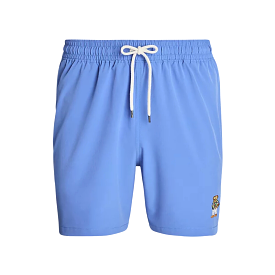 Polo Ralph Lauren 5.75-Inch Traveler Polo Bear Swim Trunk (New England Blue)