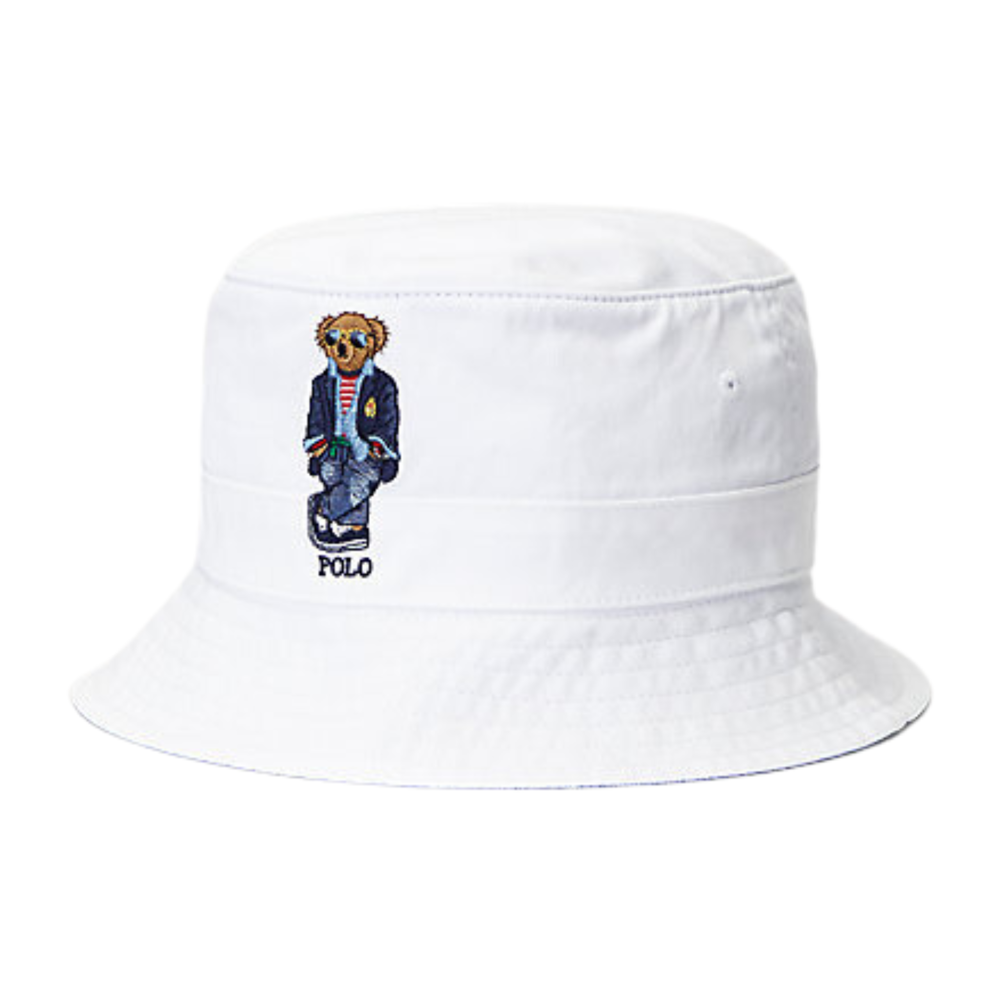 Polo Ralph Lauren Polo Bear Twill Bucket Hat (White)