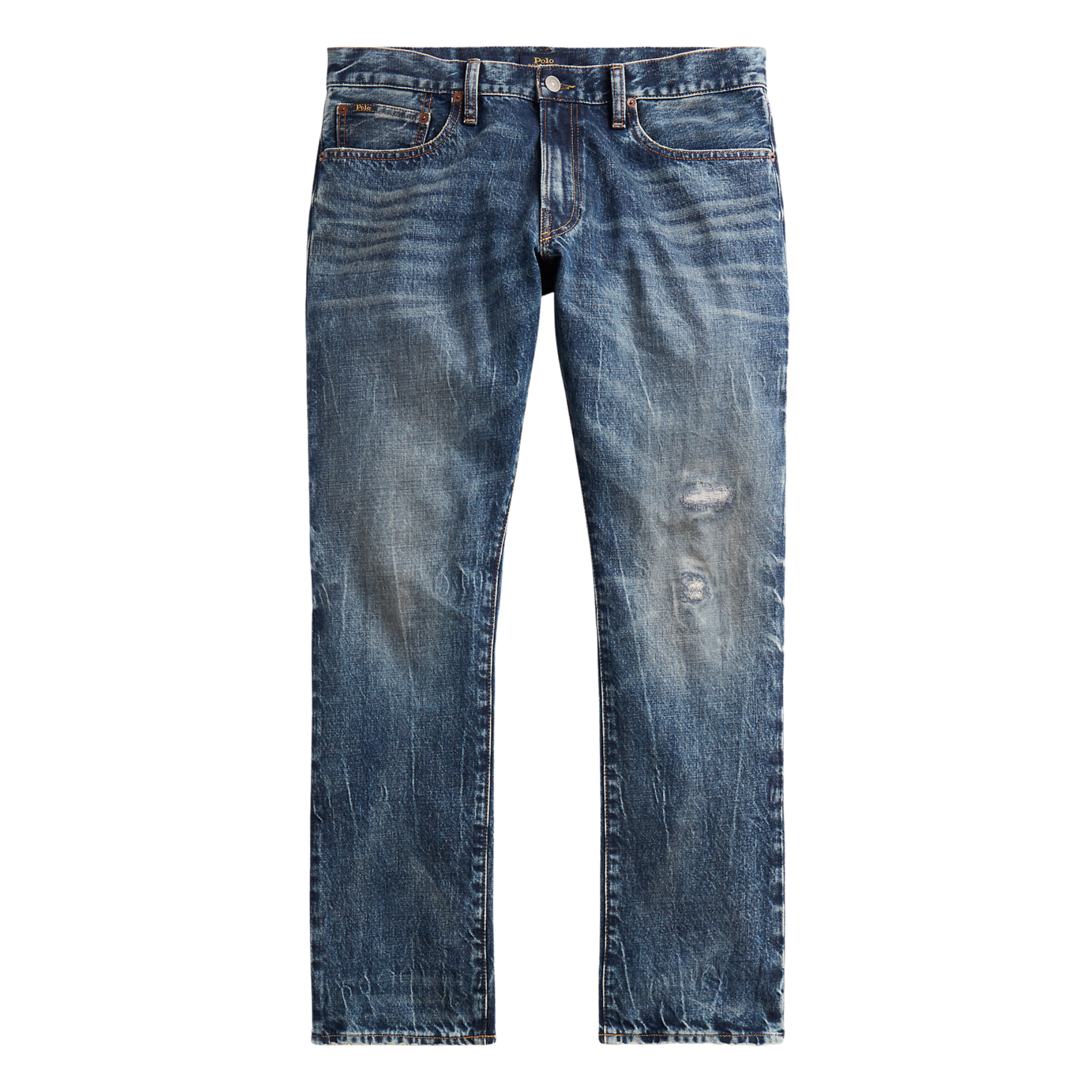 Polo Ralph Lauren Varick Slim Straight Distressed Jean