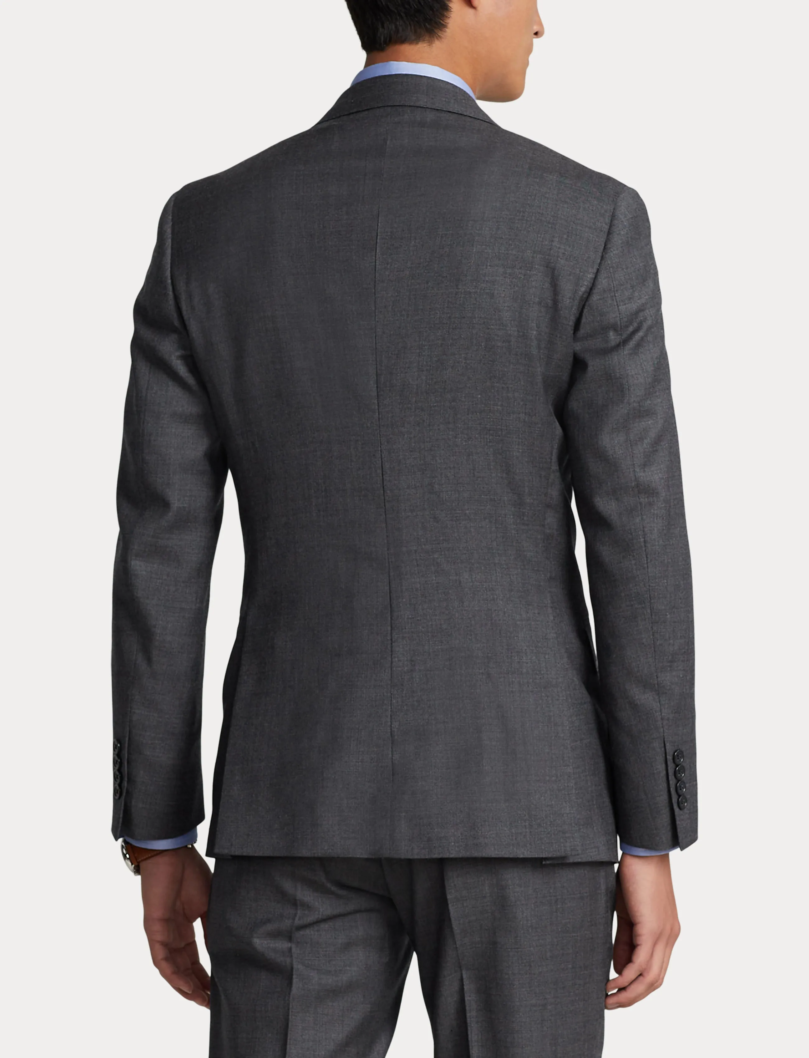 Polo Ralph Lauren Wool Sharkskin Suit Grey