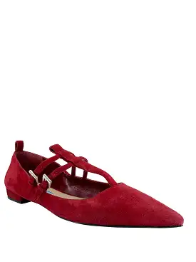 PRADA Suede Point Toe Ballet Flats Size 7