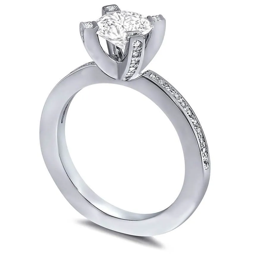 Princess Diamond Millennial Sphere Engagement Ring