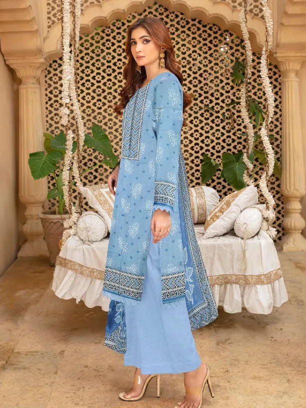 Rashk e Qamar Hajra Exclusive Dabi Lawn Unstitched 3Pc Suit D-05