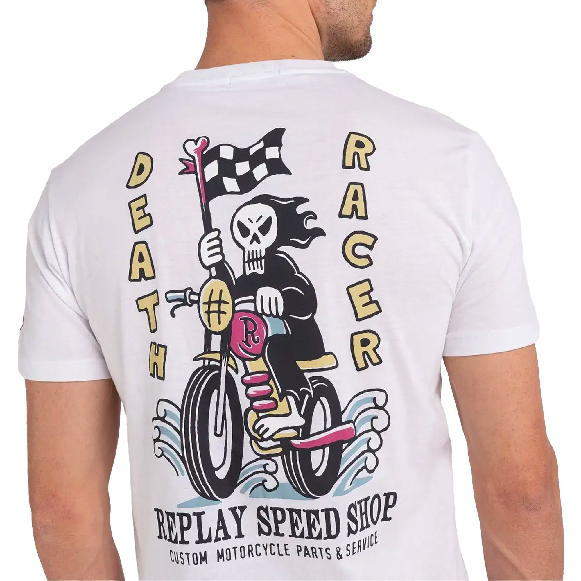 Replay Death Racer T-Shirt - White