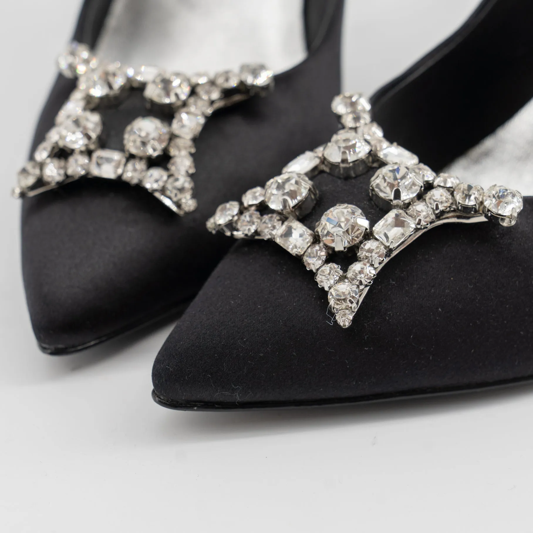 Roger vivier crystal black high heels