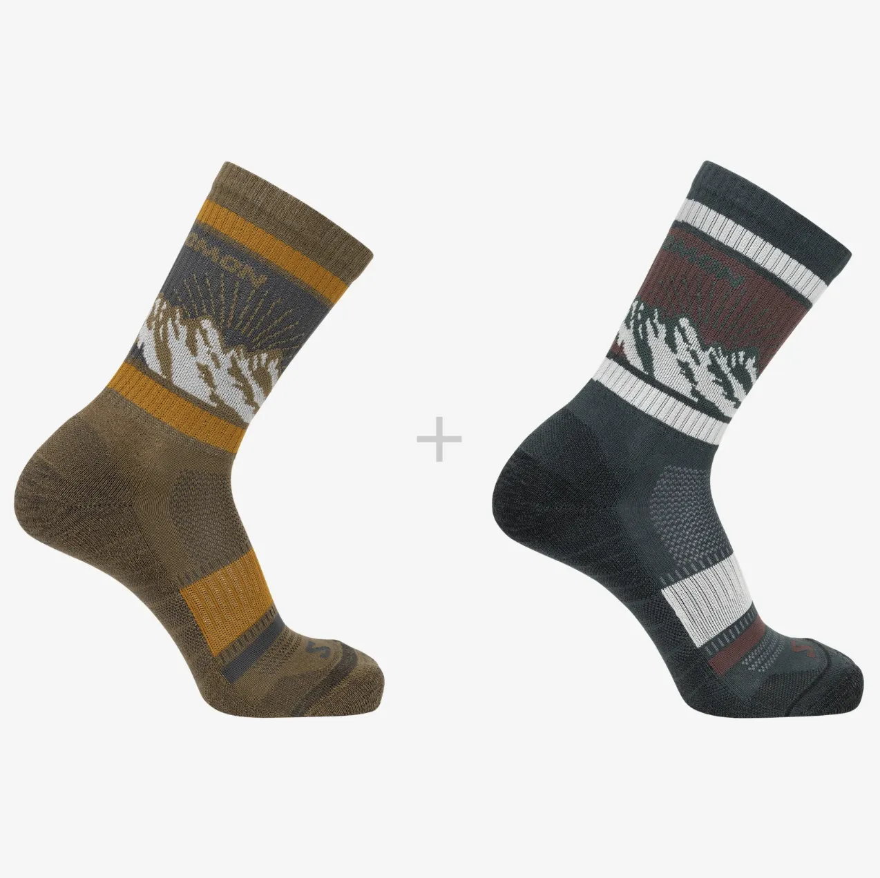 Salomon OUT ALPS CREW 2-PACK SOCKS