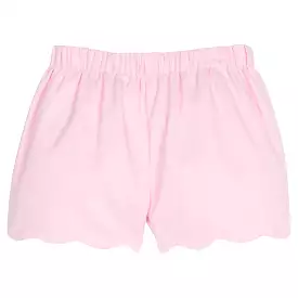 Scallop Short - Light Pink Twill