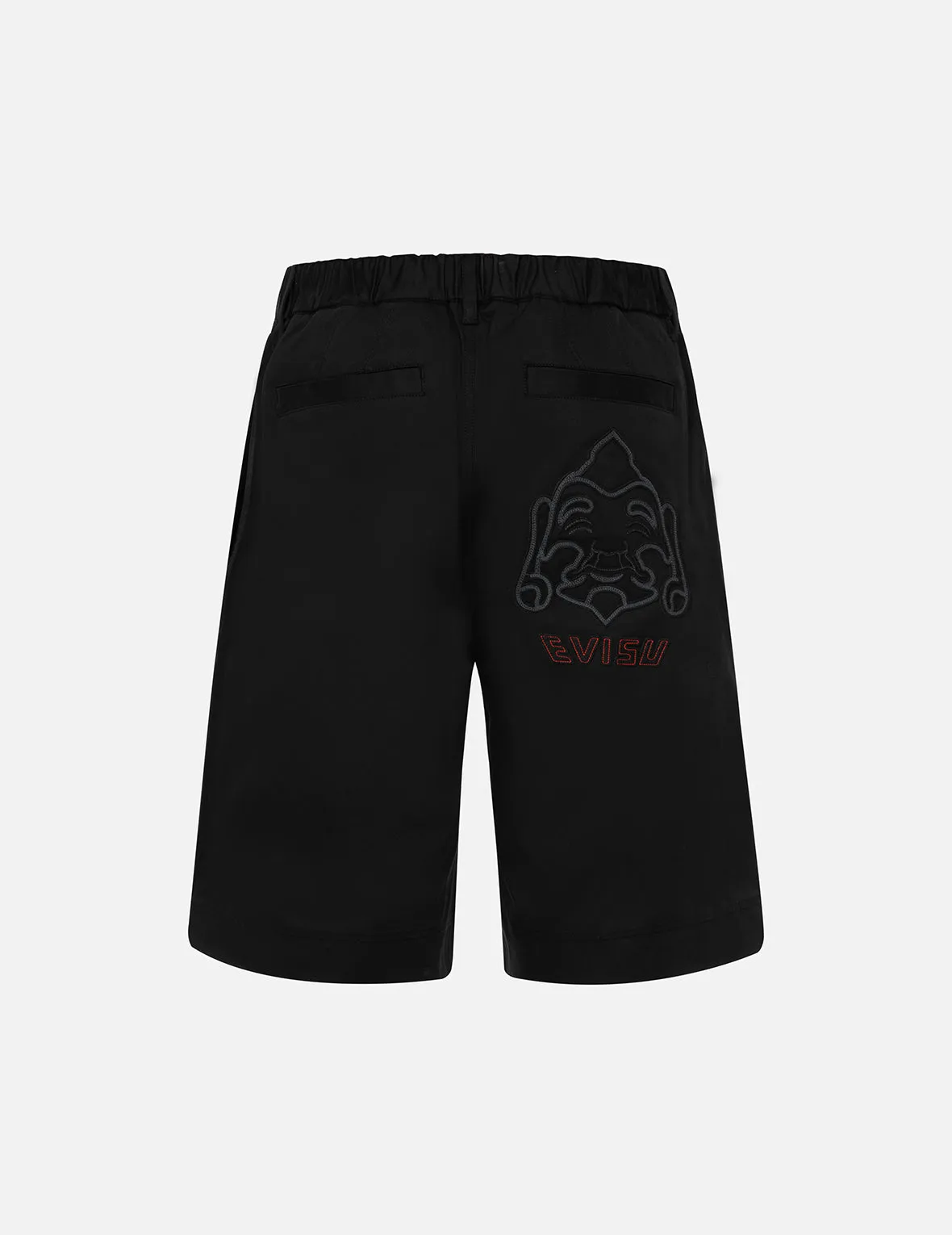 Seagull Embroidery and Godhead Patchwork Relax Fit Shorts