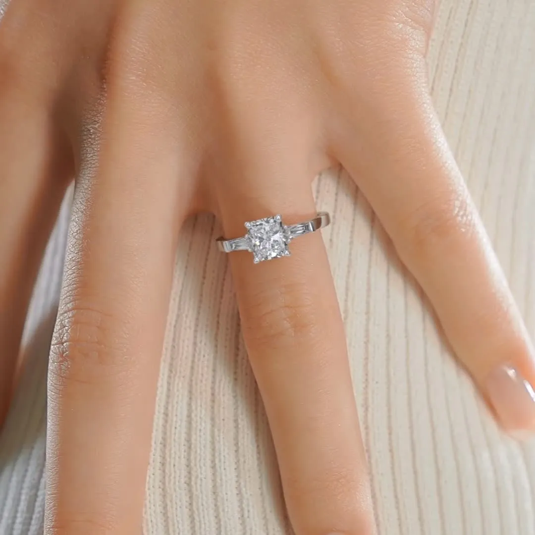 Skylar Diamond Engagement Ring -Platinum